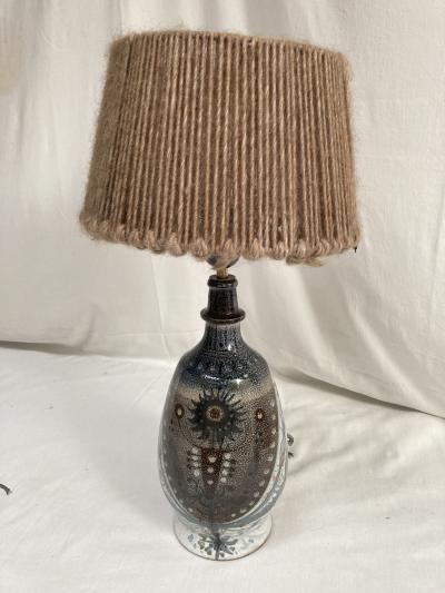  Vallauris 1970s Studio Pottery ceramic lamp by Vallauris