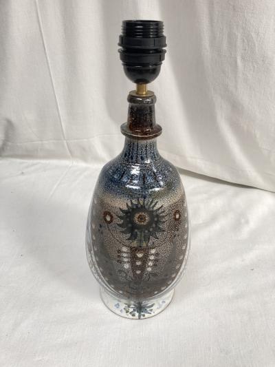  Vallauris 1970s Studio Pottery ceramic lamp by Vallauris