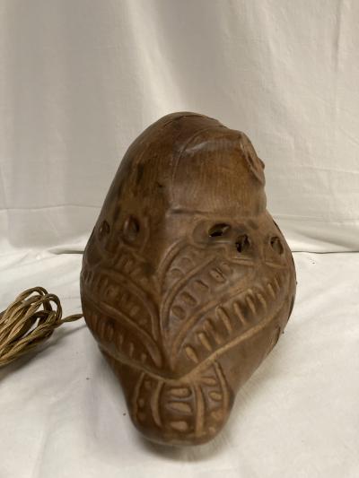  Vallauris 1970s Studio pottery Vallauris ceramic owl night lamp