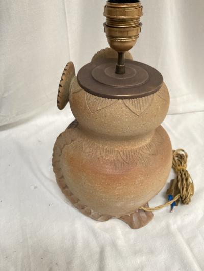  Vallauris 1970s Studio pottery ceramic lamp
