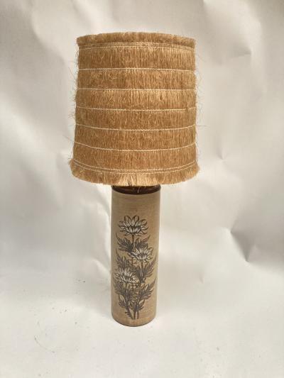  Vallauris 1970s Studio pottery ceramic lamp signed