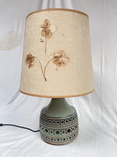  Vallauris 1970s Studio pottery table lamp by Vallauris