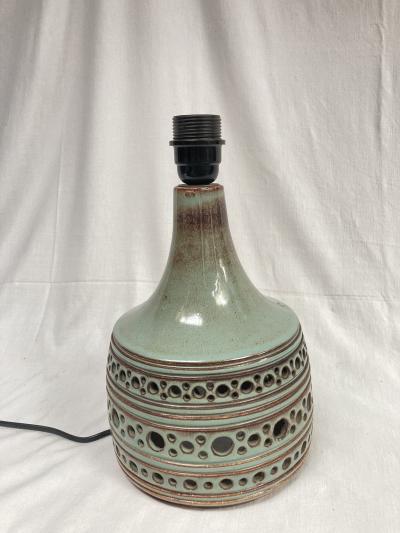  Vallauris 1970s Studio pottery table lamp by Vallauris