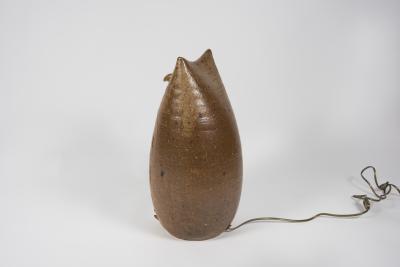  Vallauris 1970s Vallauris ceramic owl lamp
