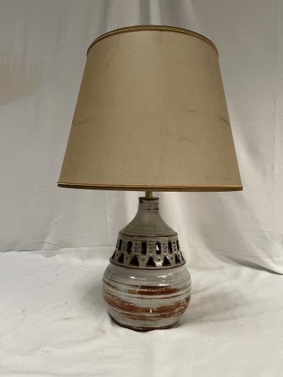  Vallauris 1970s studio pottery ceramic lamp by Vallauris