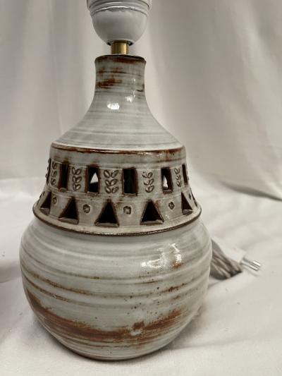  Vallauris 1970s studio pottery ceramic lamp by Vallauris