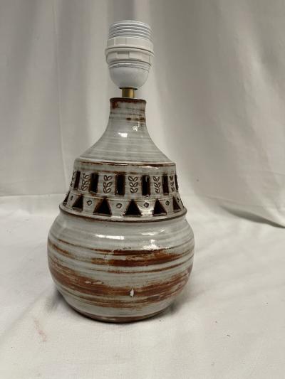  Vallauris 1970s studio pottery ceramic lamp by Vallauris