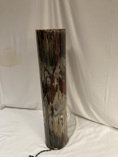  Vallauris AM 1970s Tall studio Pottery ceramic lamp by Vallauris