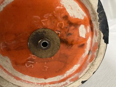  Vallauris AM 1970s Tall studio Pottery ceramic lamp by Vallauris