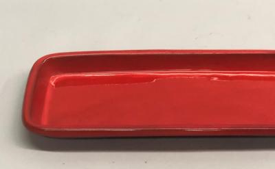  Vallauris Large French Midcentury Rectangular Red Ceramic Serving Platter Voltz Vallauris