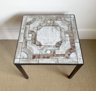  Vallauris SMALL VALLAURIS CERAMIC TILE TOP TABLE