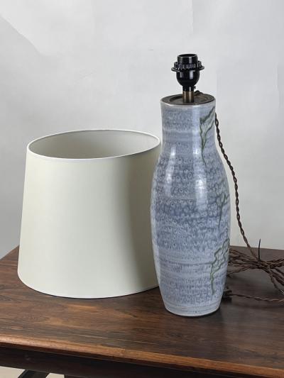  Vallauris Unique Glazed Ceramic Lamp by Dominique Baudart Vallauris France