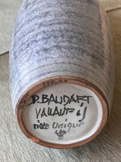  Vallauris Unique Glazed Ceramic Lamp by Dominique Baudart Vallauris France