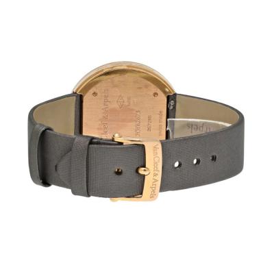  Van Cleef Arpels 18K ROSE GOLD CHARMS CARNELIAN DIAL 38MM DOUBLE ROW DIAMOND BEZEL WATCH