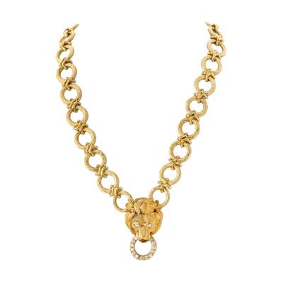  Van Cleef Arpels 18K Yellow Gold 30 Inches Convertable Bracelet Brooch Necklace