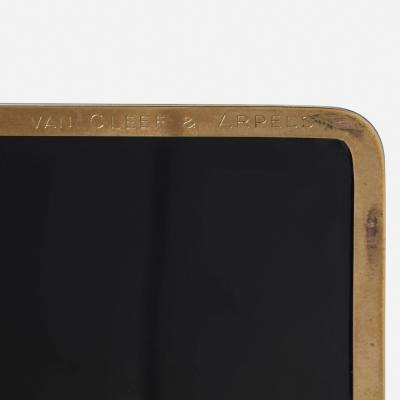  Van Cleef Arpels French Art Deco Enamel and Gilt Box by Van Cleef Arpels