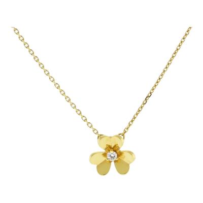 Van Cleef & Arpels Lapis Mini Rose de Noel Pendant Necklace 18K Yellow –  Madison Avenue Couture