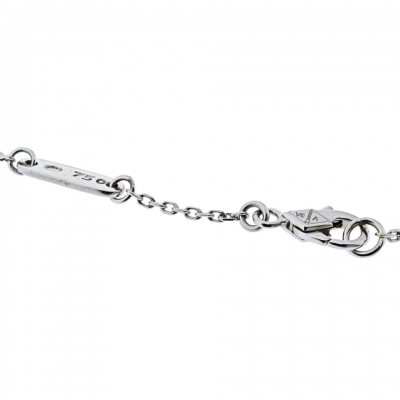  Van Cleef Arpels VAN CLEEF ARPELS 18K WHITE GOLD FLEURETTE NECKLACE