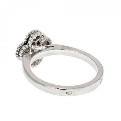  Van Cleef Arpels VAN CLEEF ARPELS 18K WHITE GOLD SWEET ALHAMBRA DIAMOND SIZE 47 RING