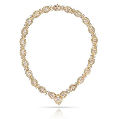  Van Cleef Arpels VAN CLEEF ARPELS 18K YELLOW GOLD 42 00CTS GANSE DIAMOND NECKLACE