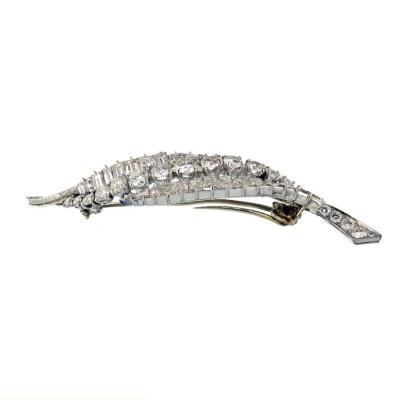  Van Cleef Arpels VAN CLEEF ARPELS PLATINUM APPROX 12 50 CTTW DIAMOND BROOCH