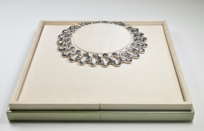  Van Cleef Arpels Van Cleef Arpels 18 Karat White Gold Alhambra Collar Necklace 1998