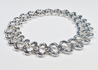  Van Cleef Arpels Van Cleef Arpels 18 Karat White Gold Alhambra Collar Necklace 1998