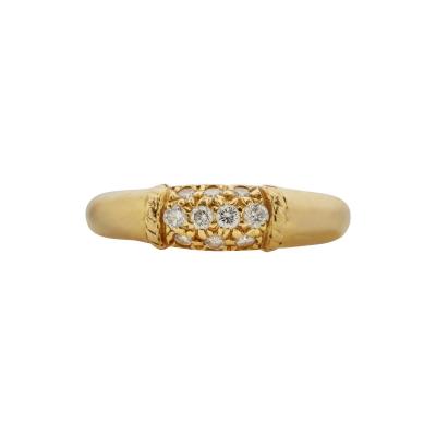  Van Cleef Arpels Van Cleef Arpels 18K Gold and Diamond Philippine Ring