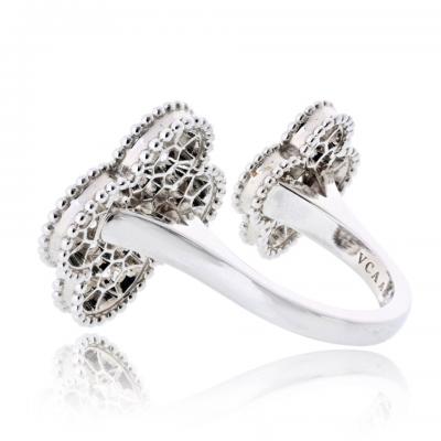  Van Cleef Arpels Van Cleef Arpels 18K White Gold Magic Diamond In Between The Fingers Ring