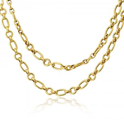  Van Cleef Arpels Van Cleef Arpels 18K Yellow Gold 36 Inches Georges Lenfant Chain