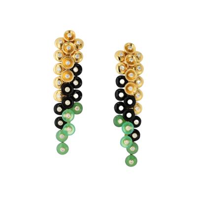  Van Cleef Arpels Van Cleef Arpels 18K Yellow Gold Bouton Dor Earrings