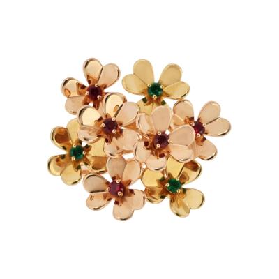  Van Cleef Arpels Van Cleef Arpels 18K Yellow Gold Frivole 8 Flowers EU 53 Ring