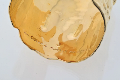  Van Cleef Arpels Van Cleef Arpels 18K Yellow Gold Manchette Hammered Cuff Bracelet