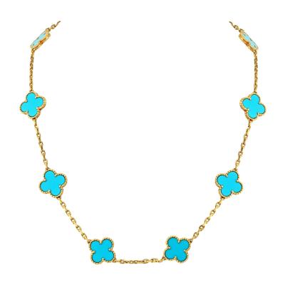  Van Cleef Arpels Van Cleef Arpels Alhambra 18K Yellow Gold 10 Motif Alhambra Necklace