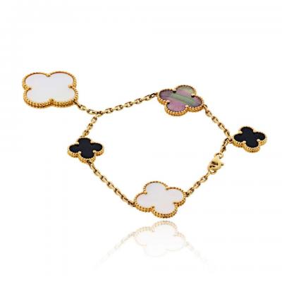  Van Cleef Arpels Van Cleef Arpels Alhambra 18K Yellow Gold Magic Bracelet