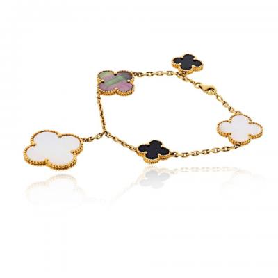  Van Cleef Arpels Van Cleef Arpels Alhambra 18K Yellow Gold Magic Bracelet