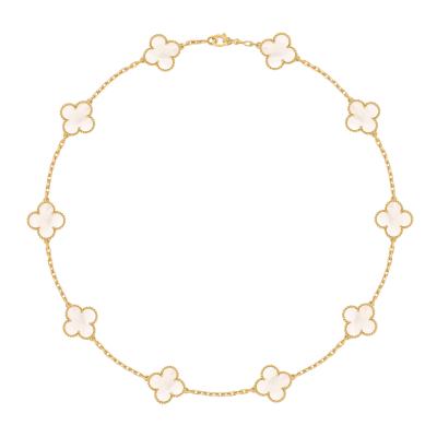  Van Cleef Arpels Van Cleef Arpels Alhambra Mother of Pearl 10 Motif Necklace New 