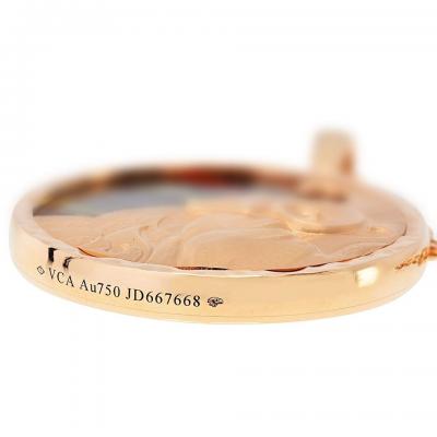  Van Cleef Arpels Van Cleef Arpels Aries 18K Rose Gold Medallion On A 34 inch Chain Pendant