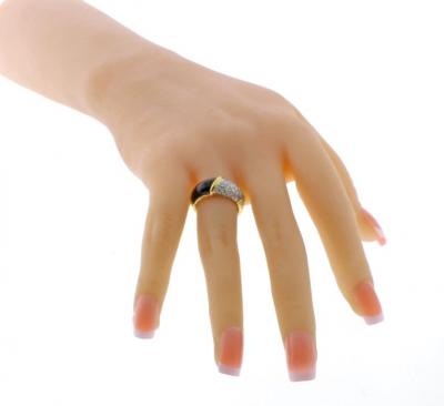 Van Cleef Arpels Van Cleef Arpels Black Diamond and Onyx Band Ring