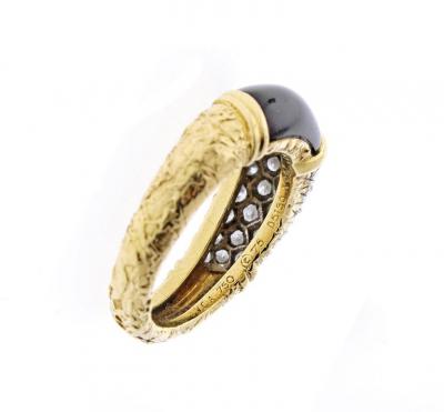 Van Cleef Arpels Van Cleef Arpels Black Diamond and Onyx Band Ring