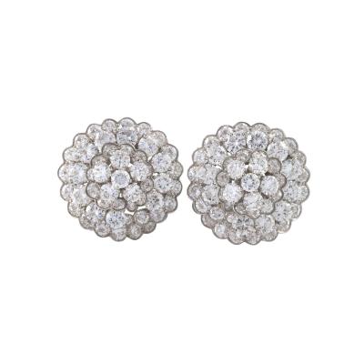  Van Cleef Arpels Van Cleef Arpels Blooming Diamond Cluster Stud Earrings