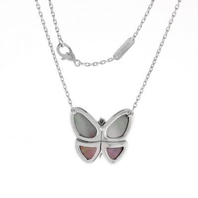  Van Cleef Arpels Van Cleef Arpels Grey Mother of Pearl Butterfly Necklace