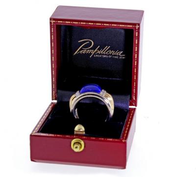 Van Cleef Arpels Van Cleef Arpels Lapis and Diamond White and Yellow Gold Ring