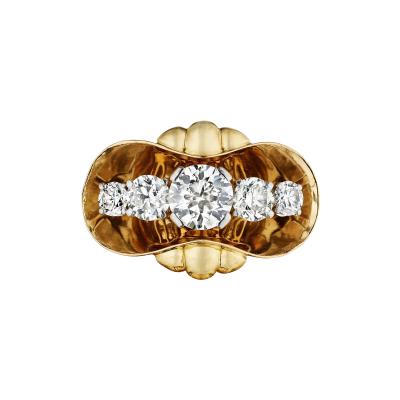  Van Cleef Arpels Van Cleef Arpels Mid Century Diamond Ring