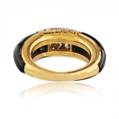  Van Cleef Arpels Van Cleef Arpels Onyx 18K Yellow Gold Diamond Philippine Ring