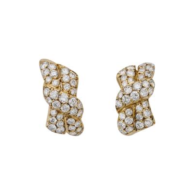  Van Cleef Arpels Van Cleef Arpels Paris Diamond Clip Earrings