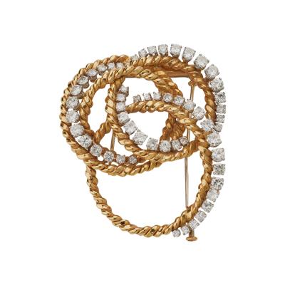  Van Cleef Arpels Van Cleef Arpels Paris Diamond Knot Brooch