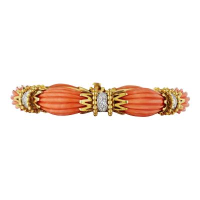  Van Cleef Arpels Van Cleef Arpels Paris Mid Century Coral Bracelet