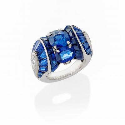  Van Cleef Arpels Van Cleef Arpels Paris No Heat Burma Sapphire Ring