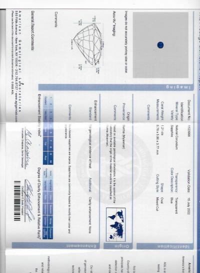  Van Cleef Arpels Van Cleef Arpels Paris No Heat Burma Sapphire Ring